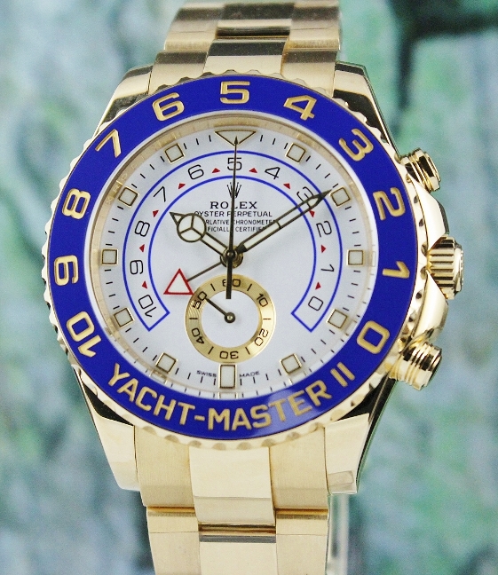 (image for) UNWORN NEW ROLEX 18K YELLOW GOLD YACHTMASTER II / 116688